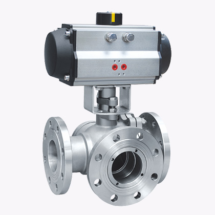 Трехходовой шаровой кран